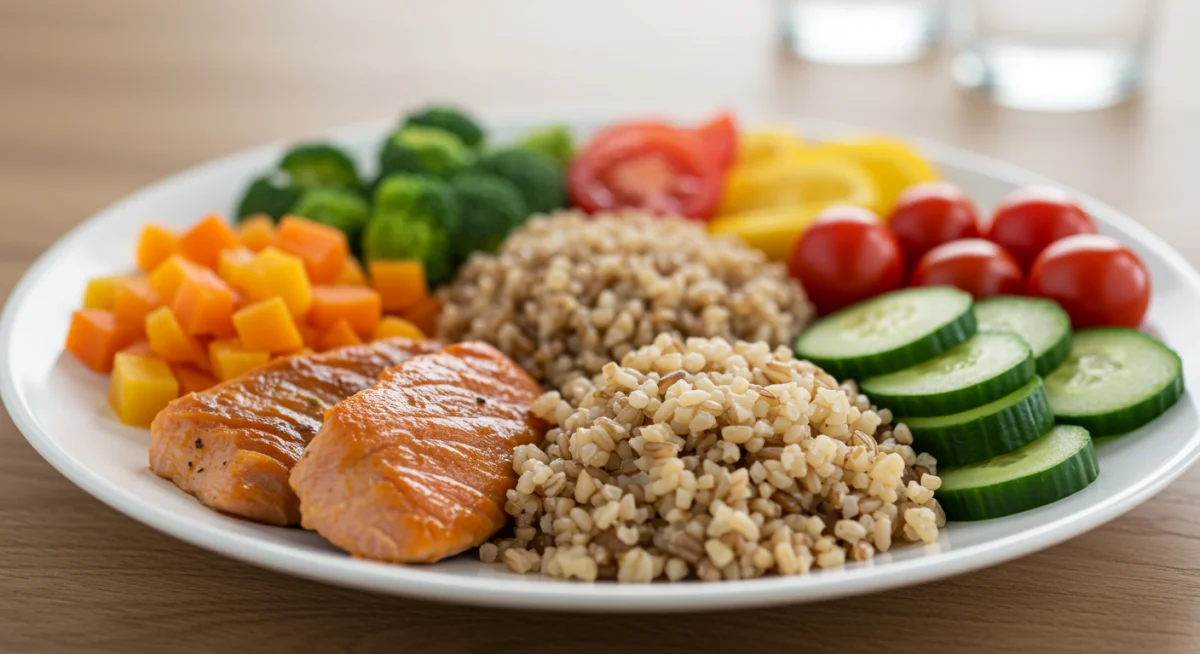 Healthy, balanced meal for stroke prevention