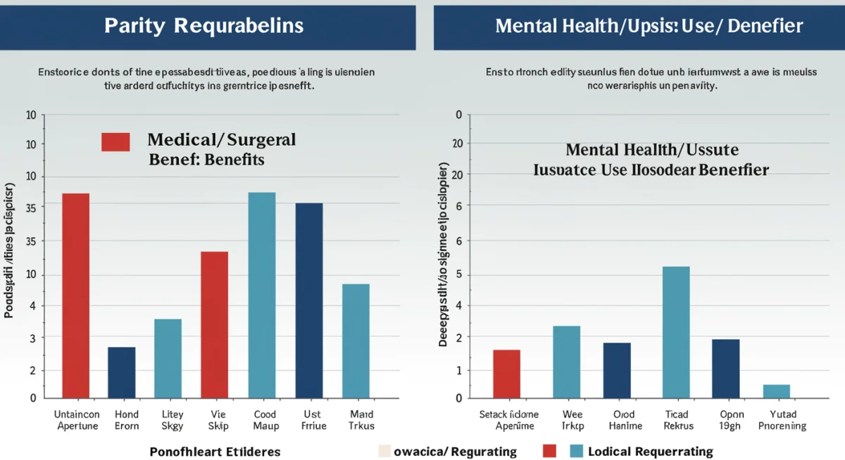 Infographic comparing medical and mental health benefits for parity